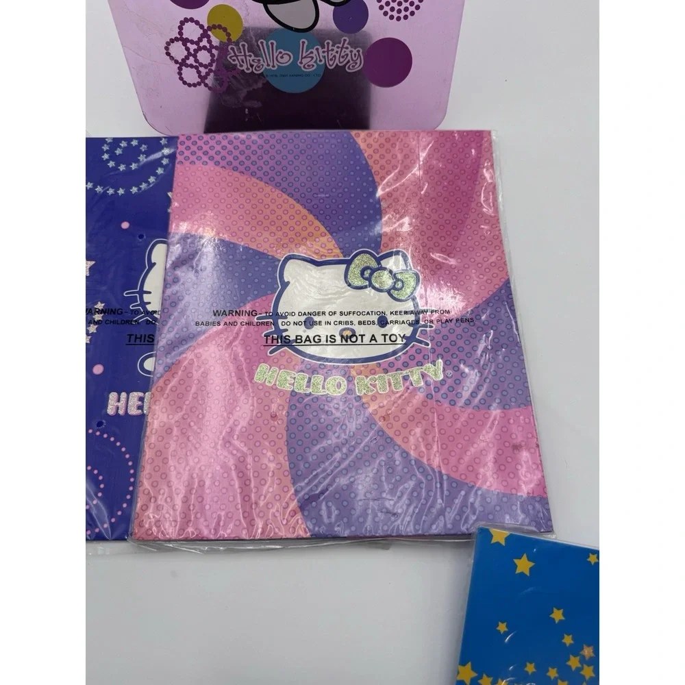 VTG 2001 Sanrio Hello Kitty Pink Clipboard Clear Plastic 9